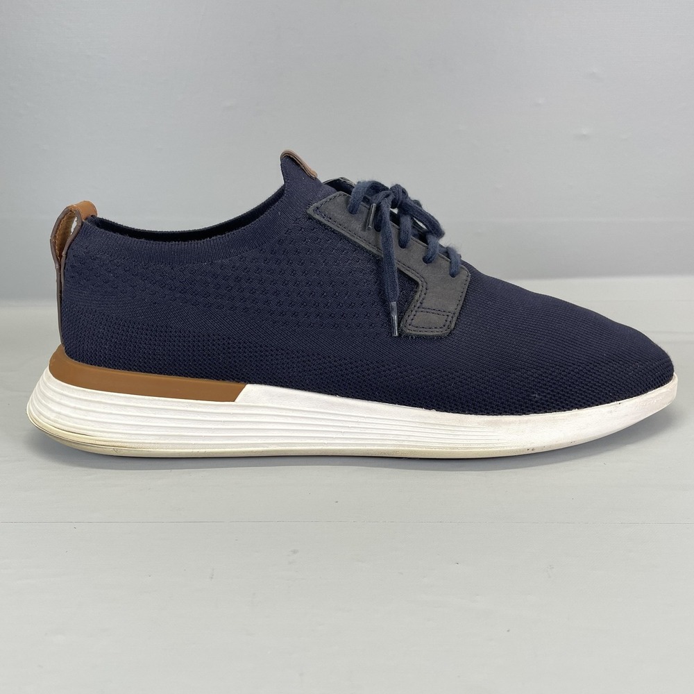 Wolf & Shepherd SwiftKnit Shoes Mens Size 13 Navy Blue Derby Lace Up Sneakers